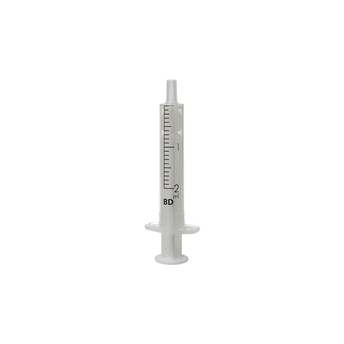 Injekční stříkačka BD Discardit - dvojdílná, Luer-Slip, 2 ml